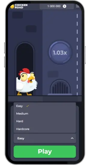 Chicken Road choix de la difficulte