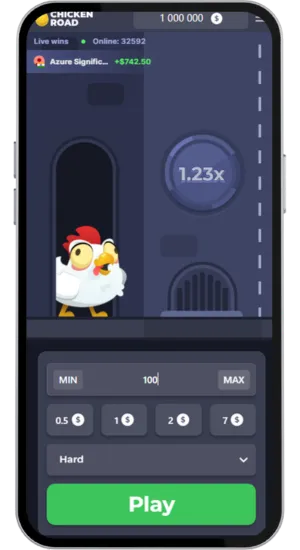 Elegir apuesta en Chicken Road