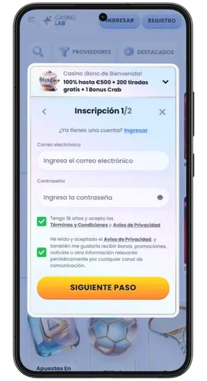 Registrar y jugar