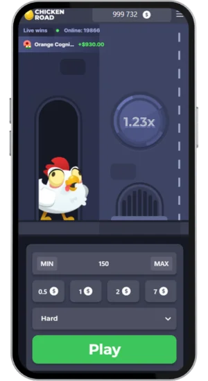 Chicken Road Echtgeld-Einsatz festlegen