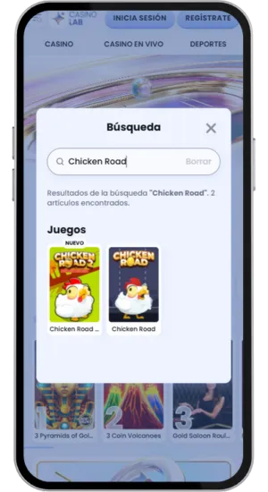 Juego Chicken Road en el lobby del casino