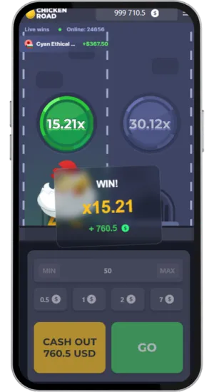 Ta ut vinst i Chicken Road-spelautomat
