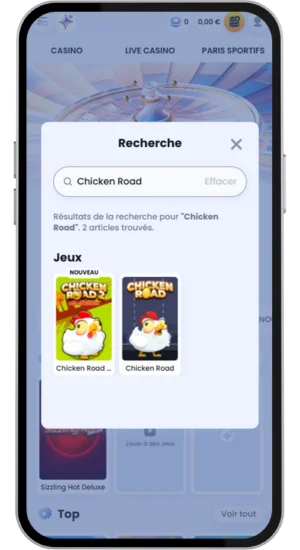 chicken road lobby jeu