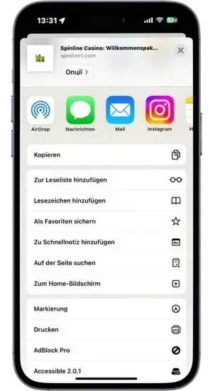 Zum Home-Bildschirm hinzufügen