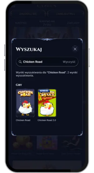 Gra Chicken Road w lobby kasyna